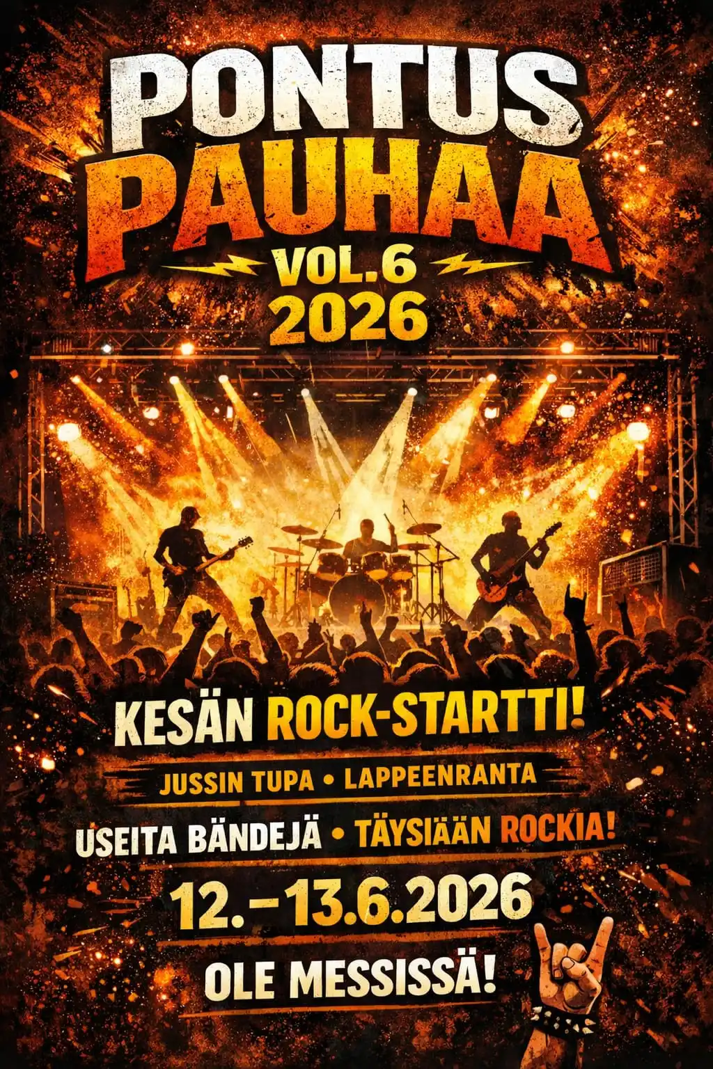 Pontus Pauhaa Vol. 6 2026 festivaali juliste
