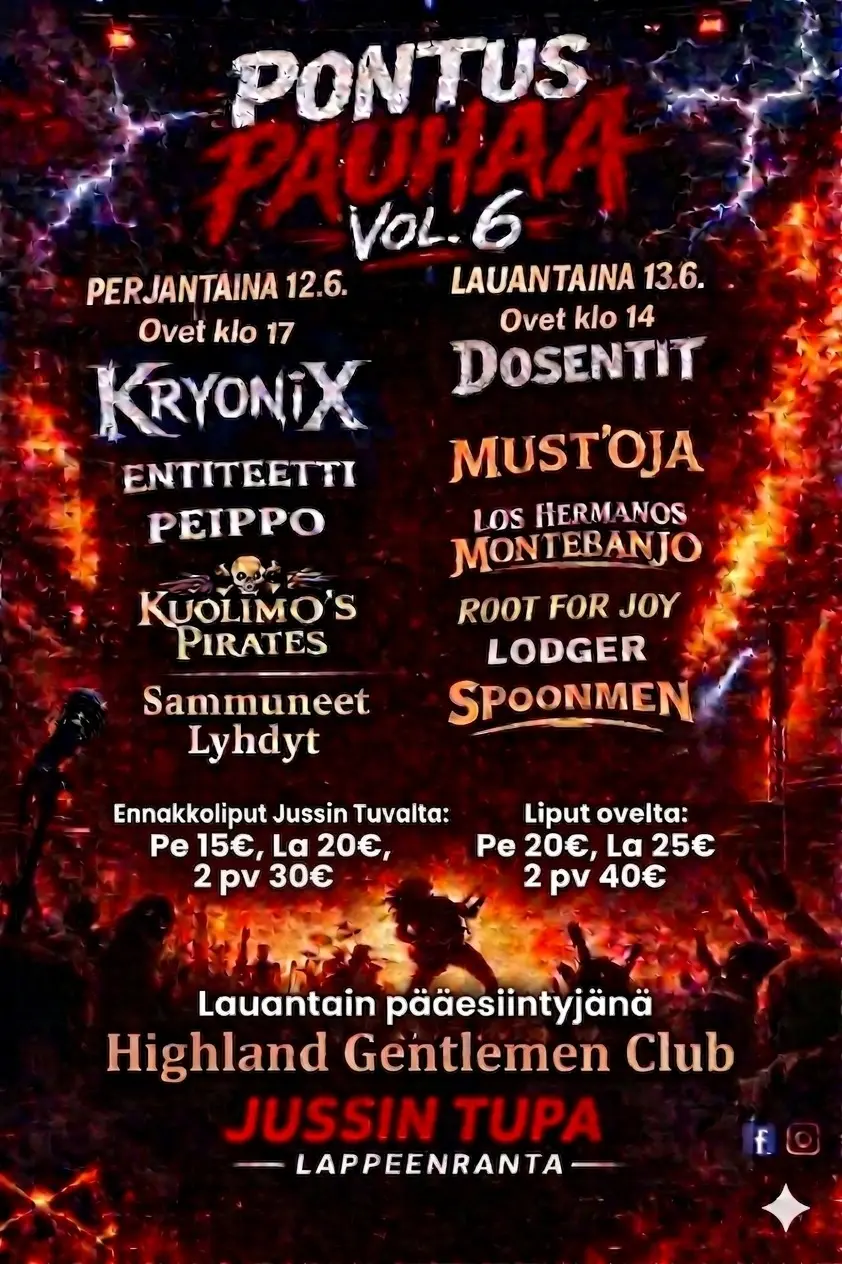 Pontus Pauhaa festivaali mainos